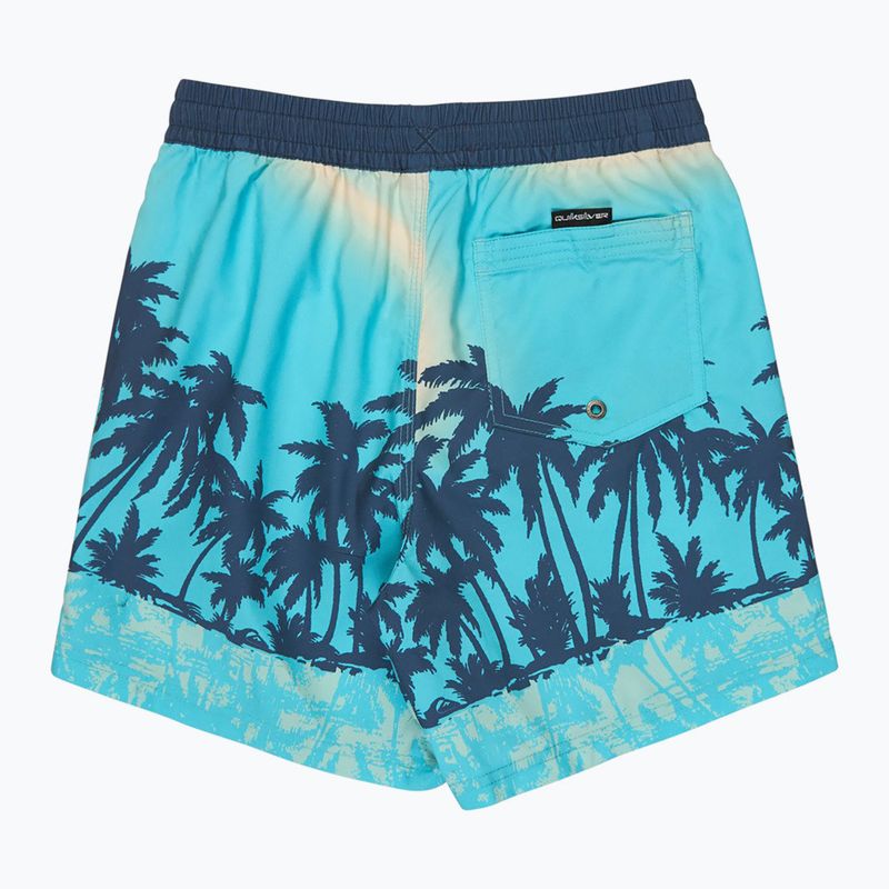 Pantaloncini da bagno bambino Quiksilver Everyday Printed Volley 14" aqua thermotropics 2