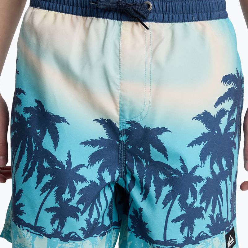 Pantaloncini da bagno bambino Quiksilver Everyday Printed Volley 14" aqua thermotropics 6