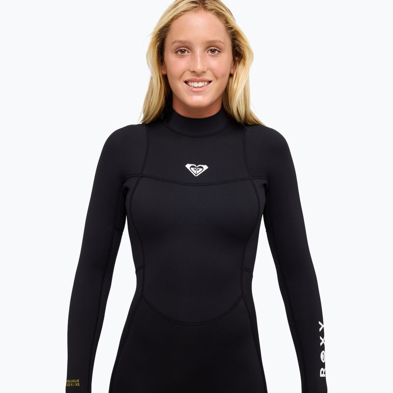 Muta da nuoto donna Pianka ROXY 4/3 mm SR School/Rental Back Zip GBS black 4