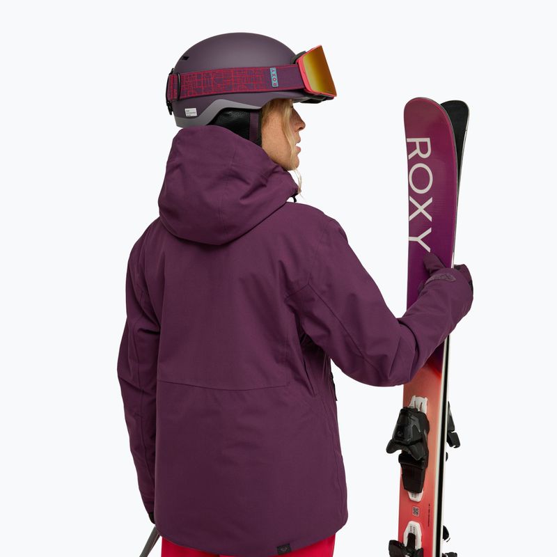 Giacca da snowboard da donna ROXY 20K Ice Haven blackberry wine 2