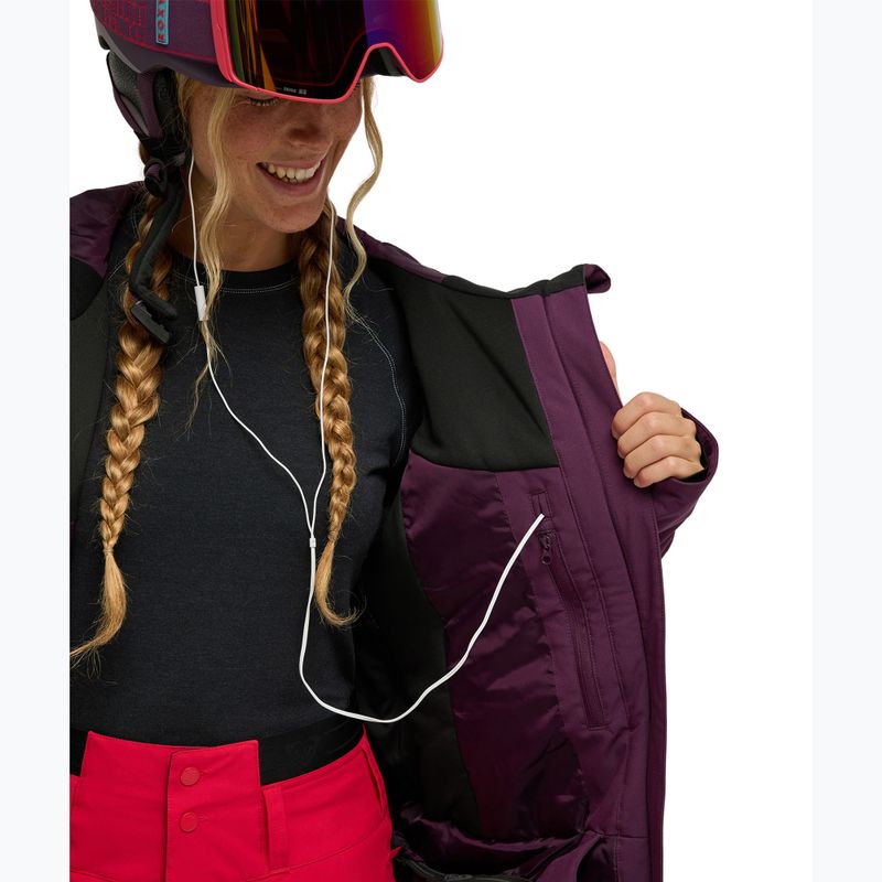 Giacca da snowboard da donna ROXY 20K Ice Haven blackberry wine 5