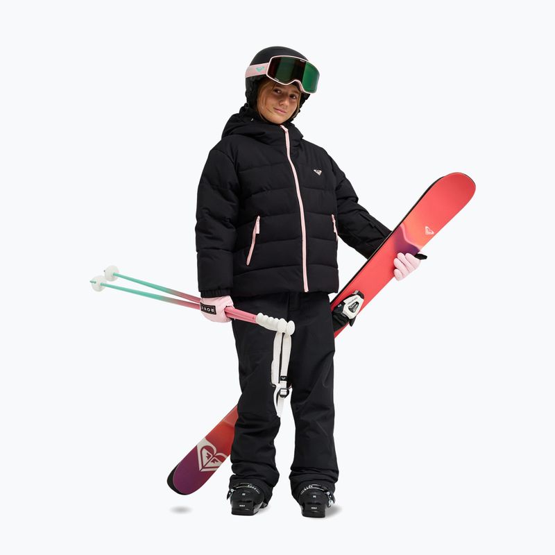 Giacca da snowboard per bambini ROXY Snowyhill Puffy true black 2