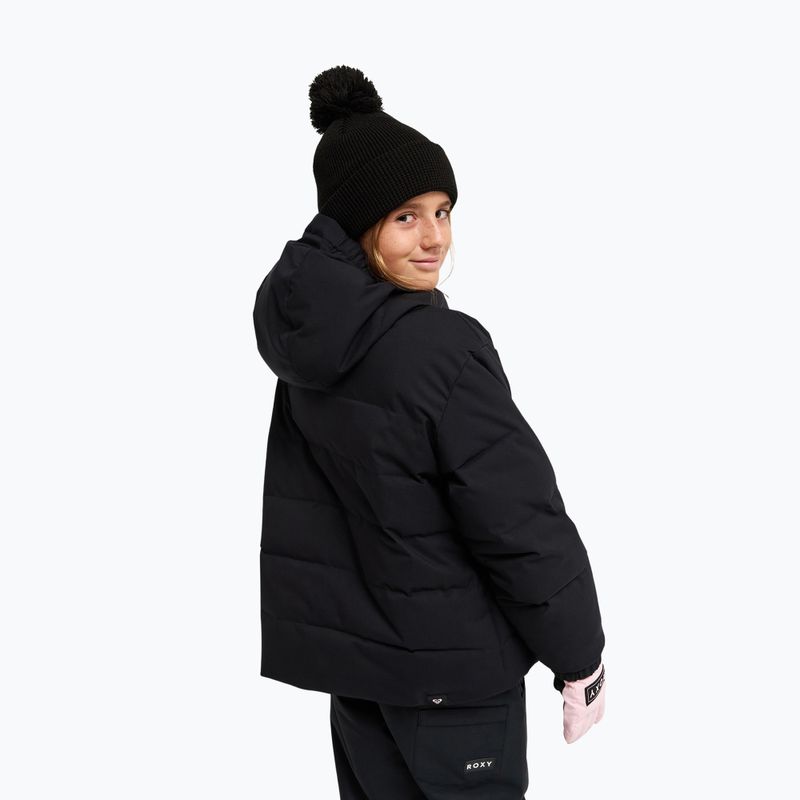 Giacca da snowboard per bambini ROXY Snowyhill Puffy true black 3