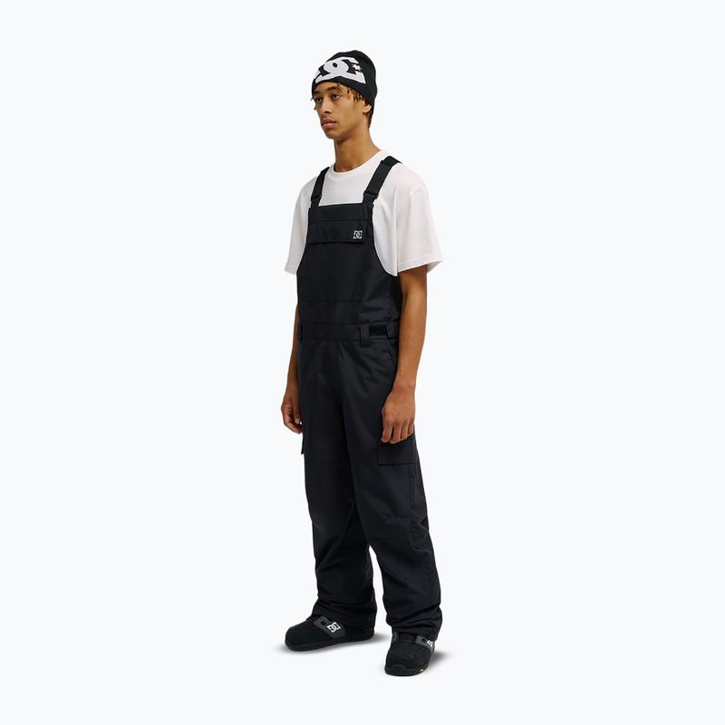 Pantaloni da snowboard da uomo DC Docile Bib 10K black 3