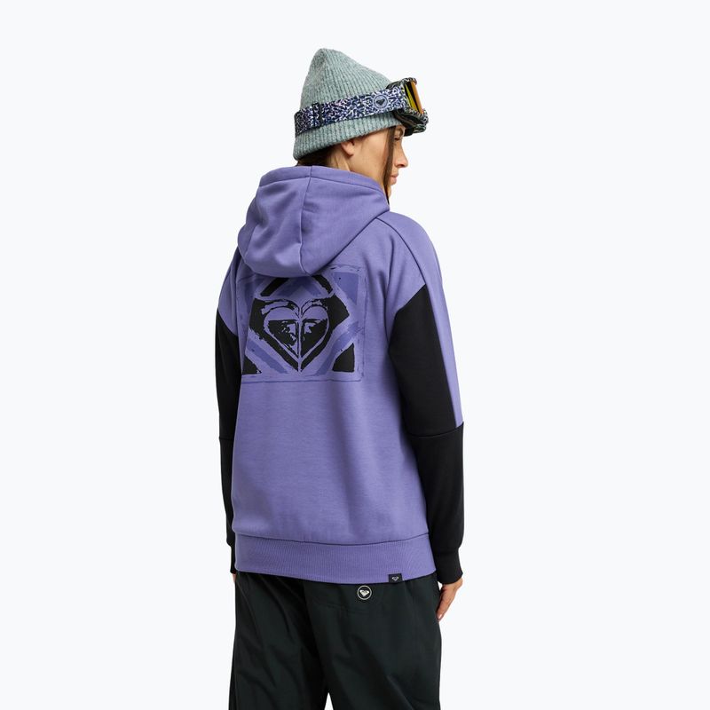 Felpa da snowboard per bambini ROXY Liberty Hoodie twilight purple 3
