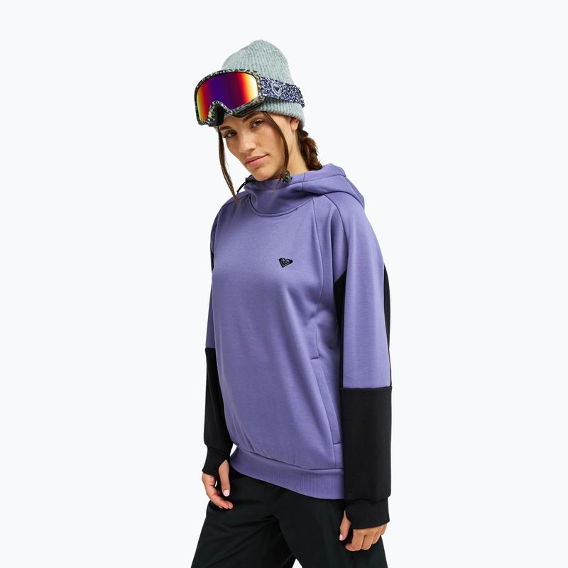 Felpa da snowboard per bambini ROXY Liberty Hoodie twilight purple 5