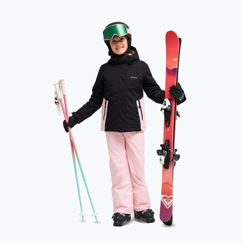 Giacca da snowboard per bambini ROXY Snowflare true black 2