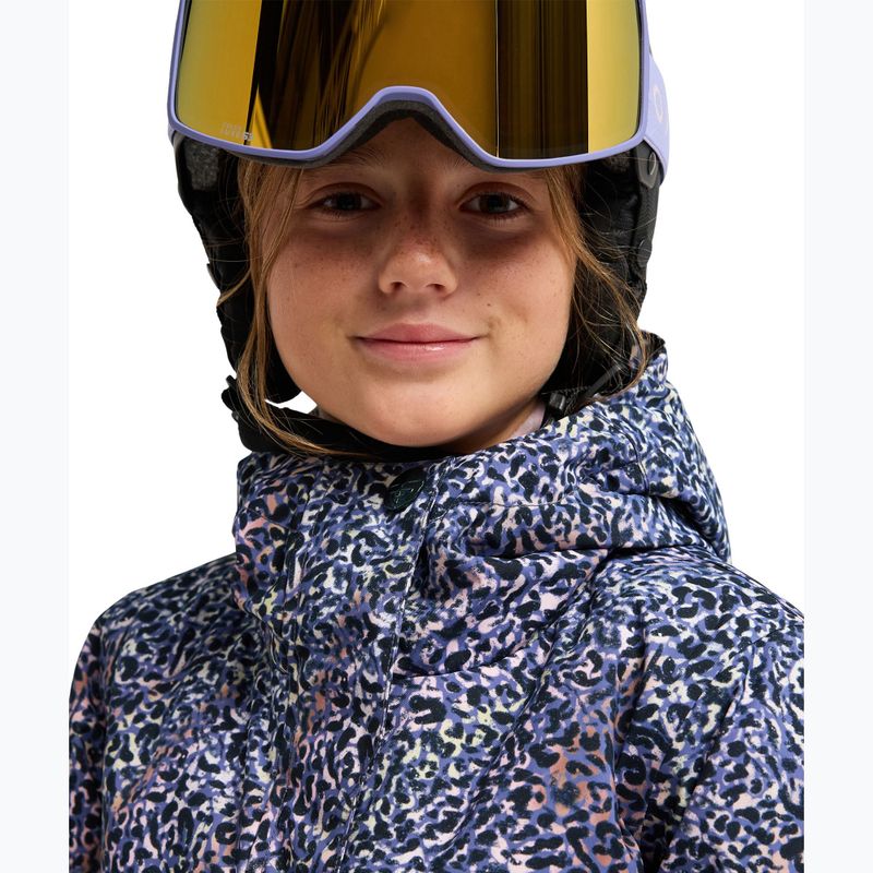 Giacca da snowboard per bambini ROXY Snowflare true black wildin out rg 4