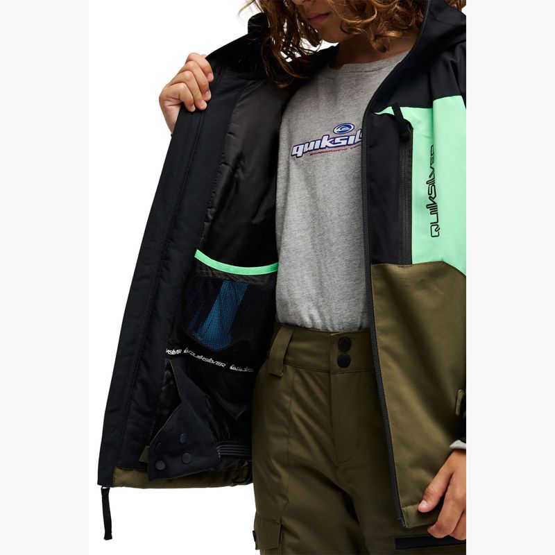 Giacca da snowboard per bambini Quiksilver Dawson grape leaf 6