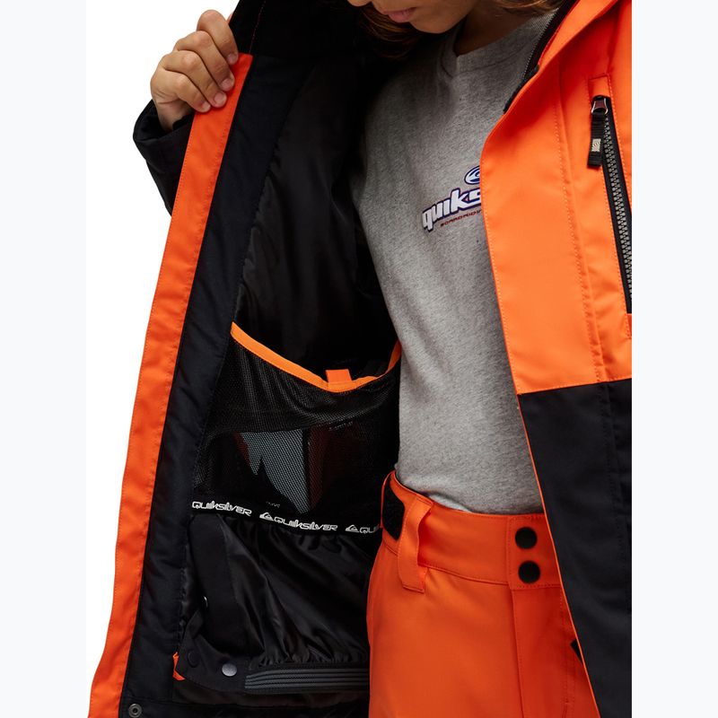 Giacca da snowboard per bambini Quiksilver Titano vermillon 6