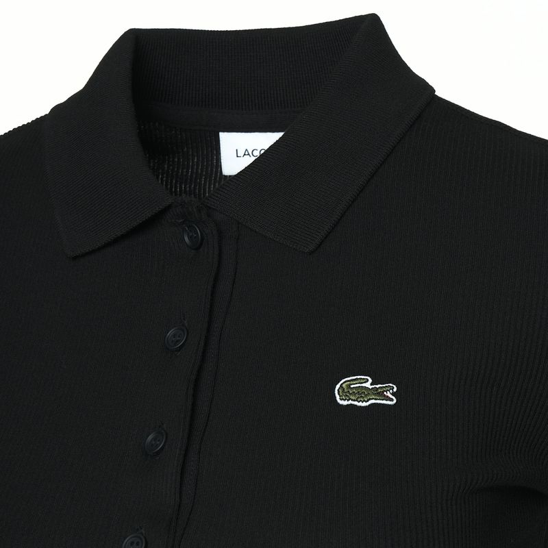 Polo Lacoste donna DF5377 nero 3