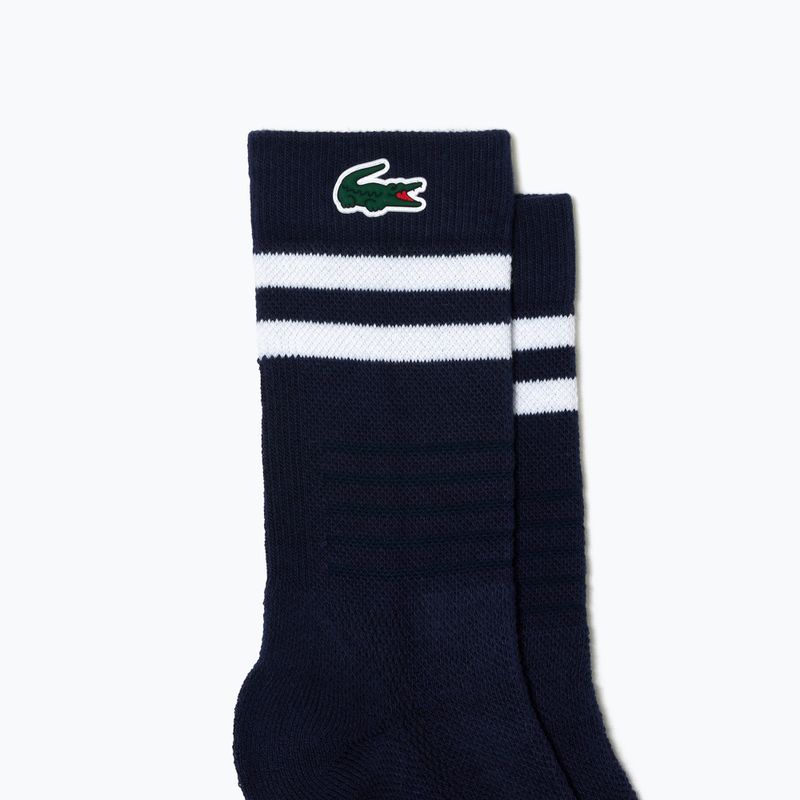 Calze Lacoste da uomo RA1095 blu navy/bianco 2