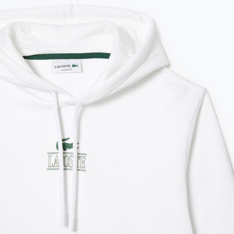 Felpa Lacoste da uomo SH5643 001 bianco 2