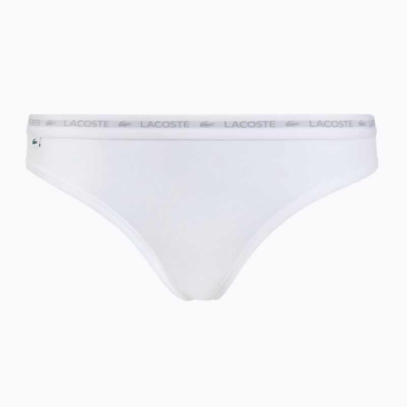 Slip da donna Lacoste 8F1338 3 paia black/white/silver chine 2