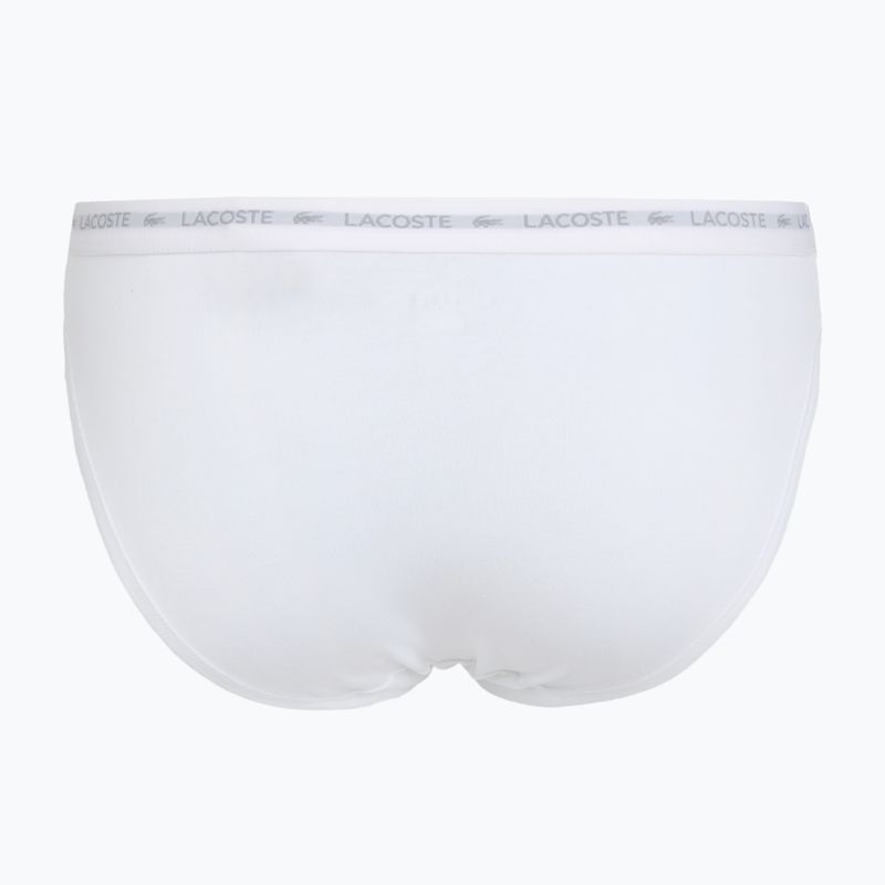 Slip da donna Lacoste 8F1338 3 paia black/white/silver chine 3