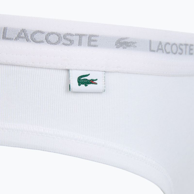 Slip da donna Lacoste 8F1338 3 paia black/white/silver chine 4