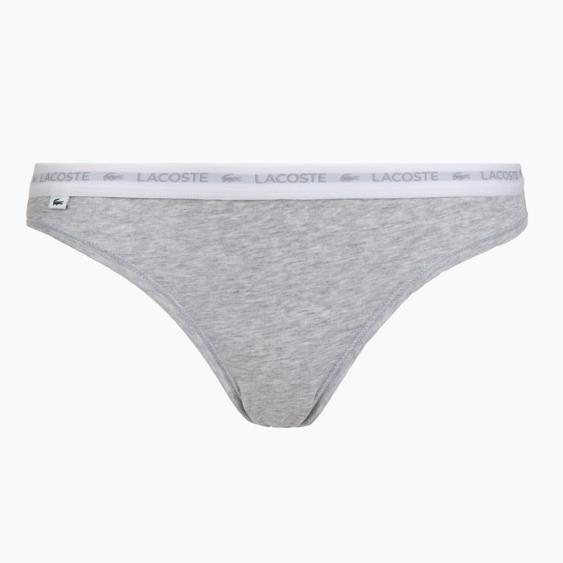 Slip da donna Lacoste 8F1338 3 paia black/white/silver chine 5