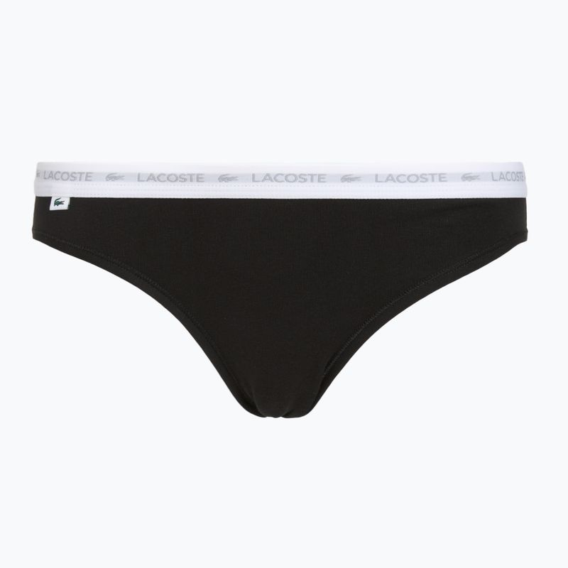 Slip da donna Lacoste 8F1338 3 paia black/white/silver chine 6