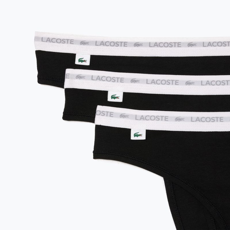 Mutandine Lacoste donna 8F1341 3 paia nero 2