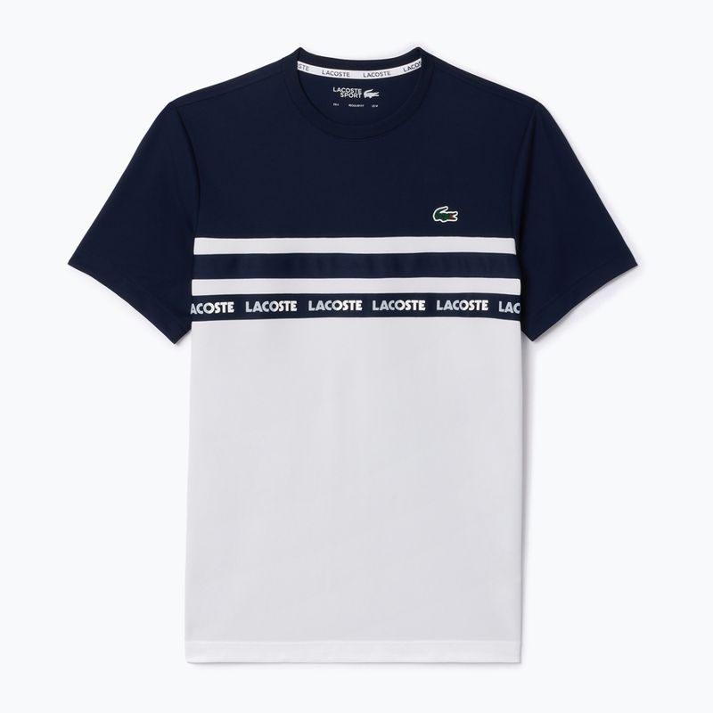 T-shirt Lacoste uomo TH7515 bianco/blu navy 4