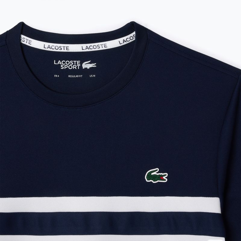 T-shirt Lacoste uomo TH7515 bianco/blu navy 5