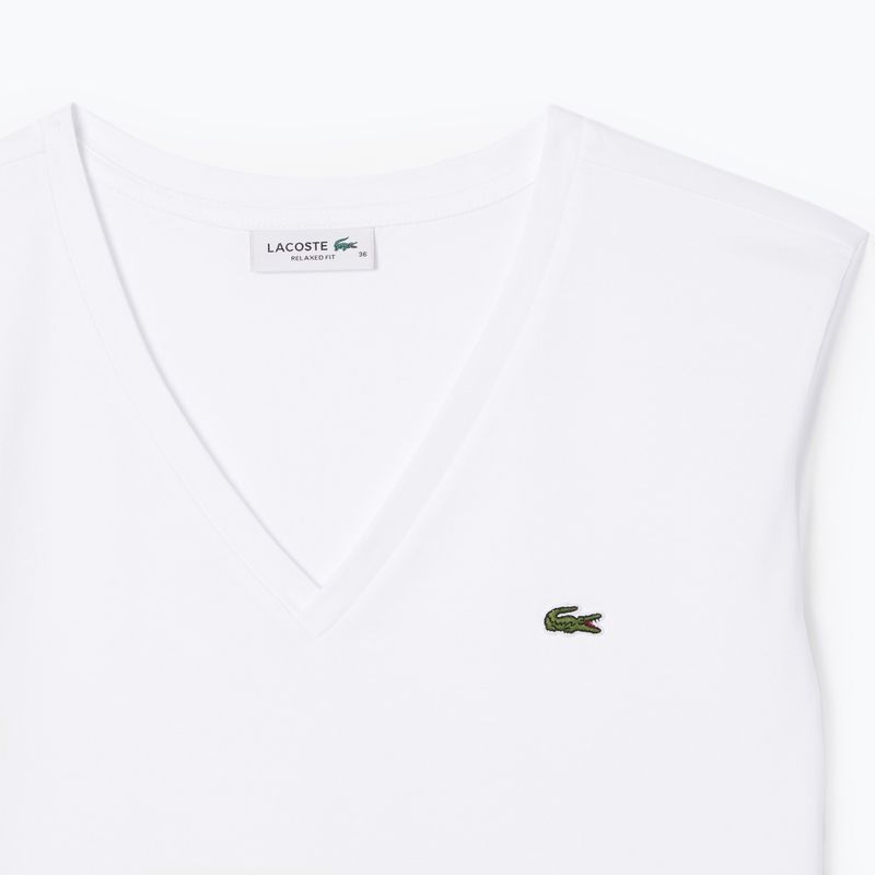 T-shirt Lacoste donna TF7300 bianco 5
