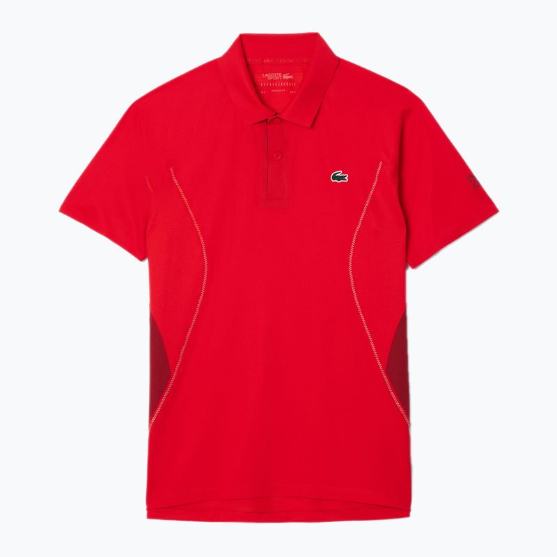 Polo Lacoste da uomo DH7311 ribes rosso