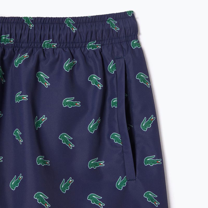 Pantaloncini da bagno Lacoste da uomo MH7188 blu navy/multico 3