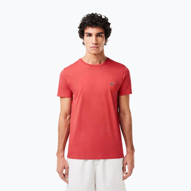 Maglietta Lacoste uomo TH6709 rosso sierra