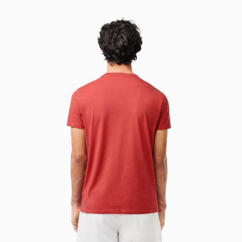 Maglietta Lacoste uomo TH6709 rosso sierra 2