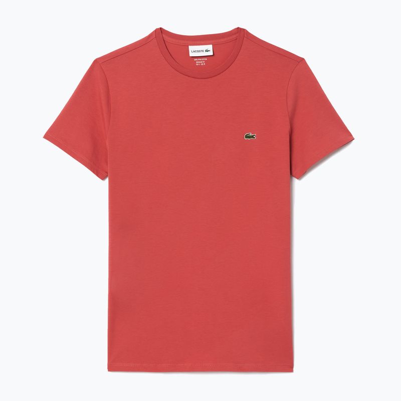 Maglietta Lacoste uomo TH6709 rosso sierra 4