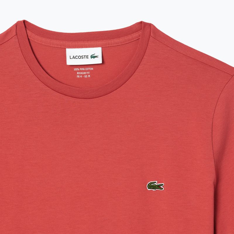 Maglietta Lacoste uomo TH6709 rosso sierra 5