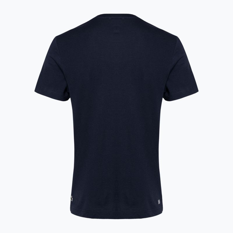 T-shirt Lacoste uomo TH9068 blu navy 2