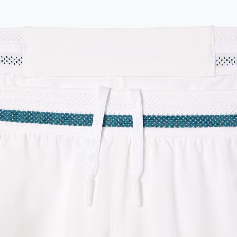 Pantaloncini da tennis Lacoste da uomo GH7413 bianco 5