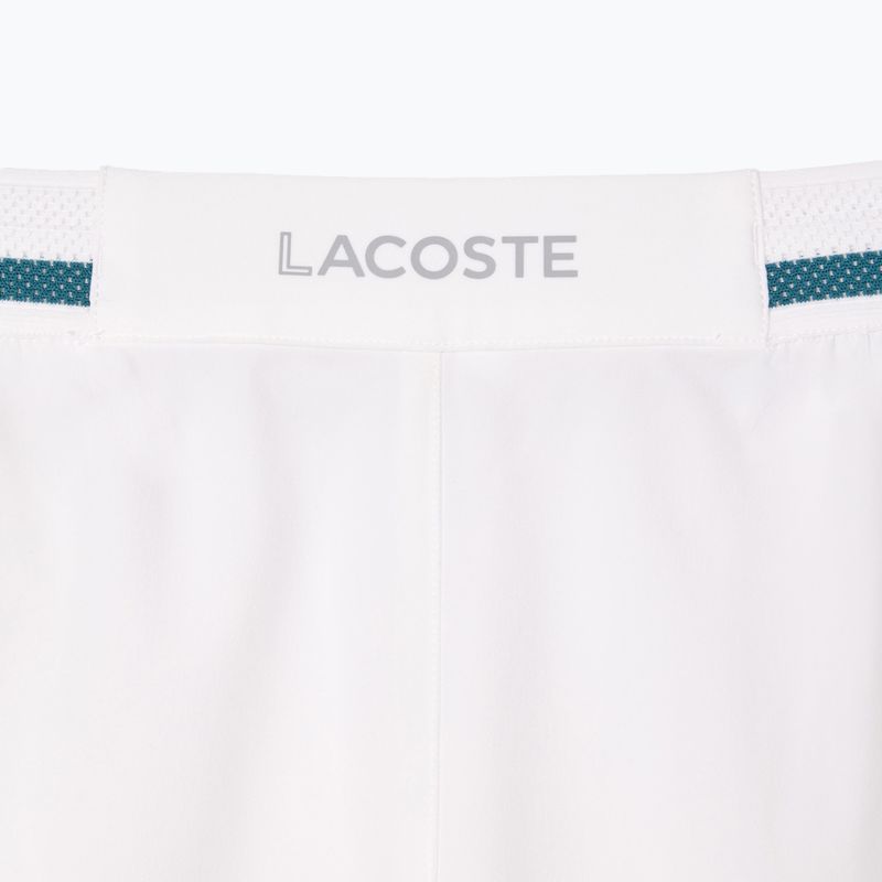 Pantaloncini da tennis Lacoste da uomo GH7413 bianco 6