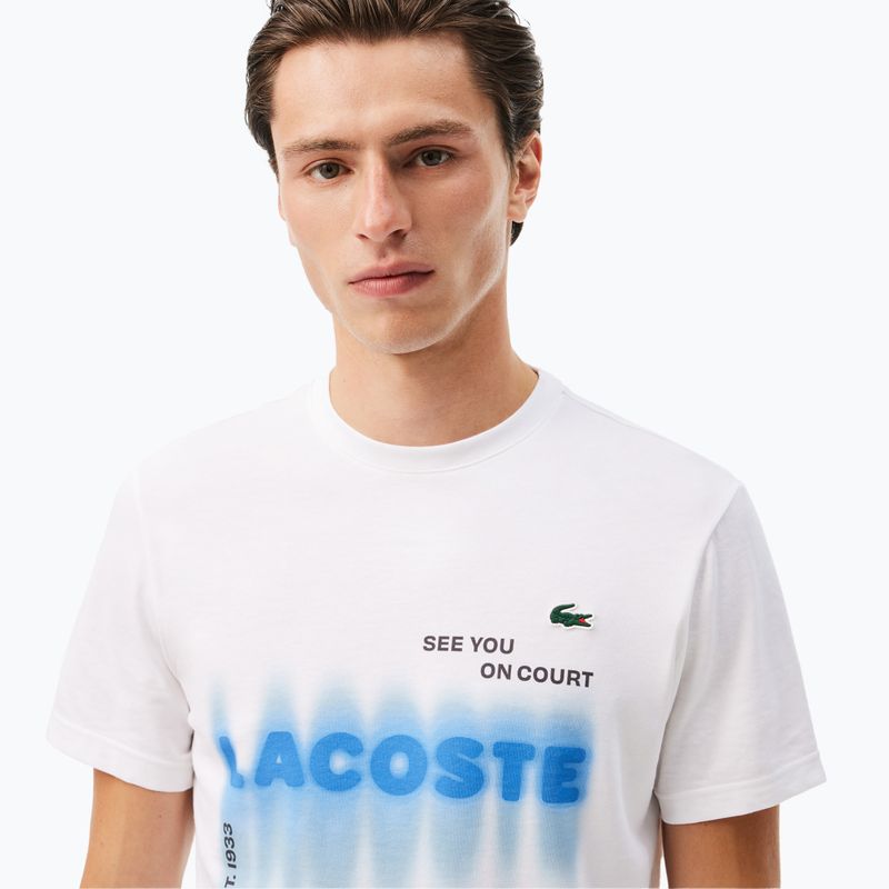 Maglietta Lacoste da uomo TH2617 bianco 4