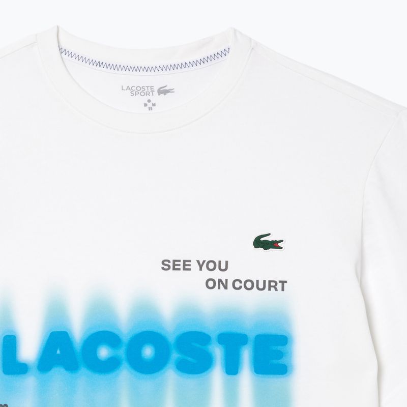 Maglietta Lacoste da uomo TH2617 bianco 6