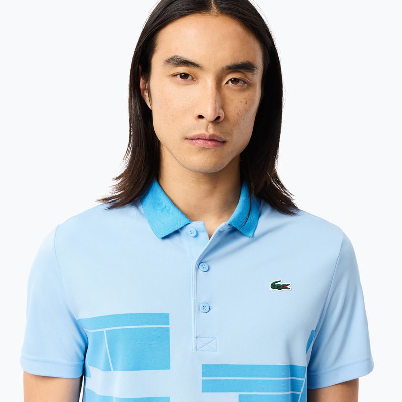 Polo Lacoste DH2568 panoramica/blu argentino 4