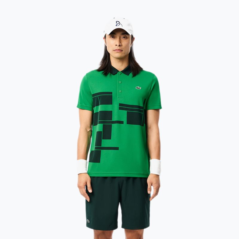Polo Lacoste Tennis DH2568 verde fluoro/sinopoli 3