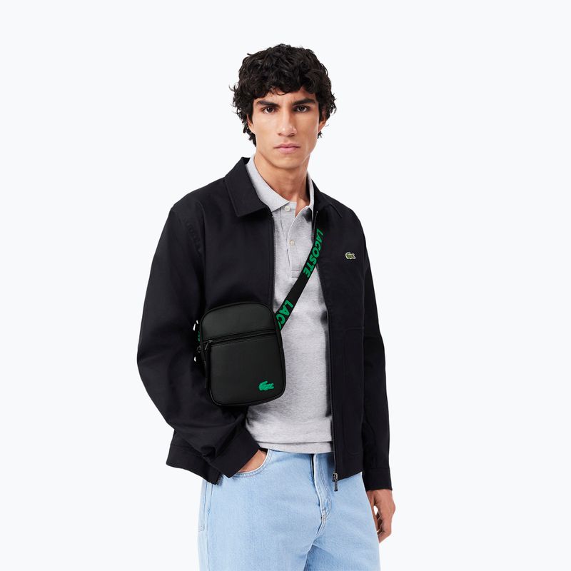 Sacca da uomo Lacoste NH4679TX fettuccia jacquard noir 6