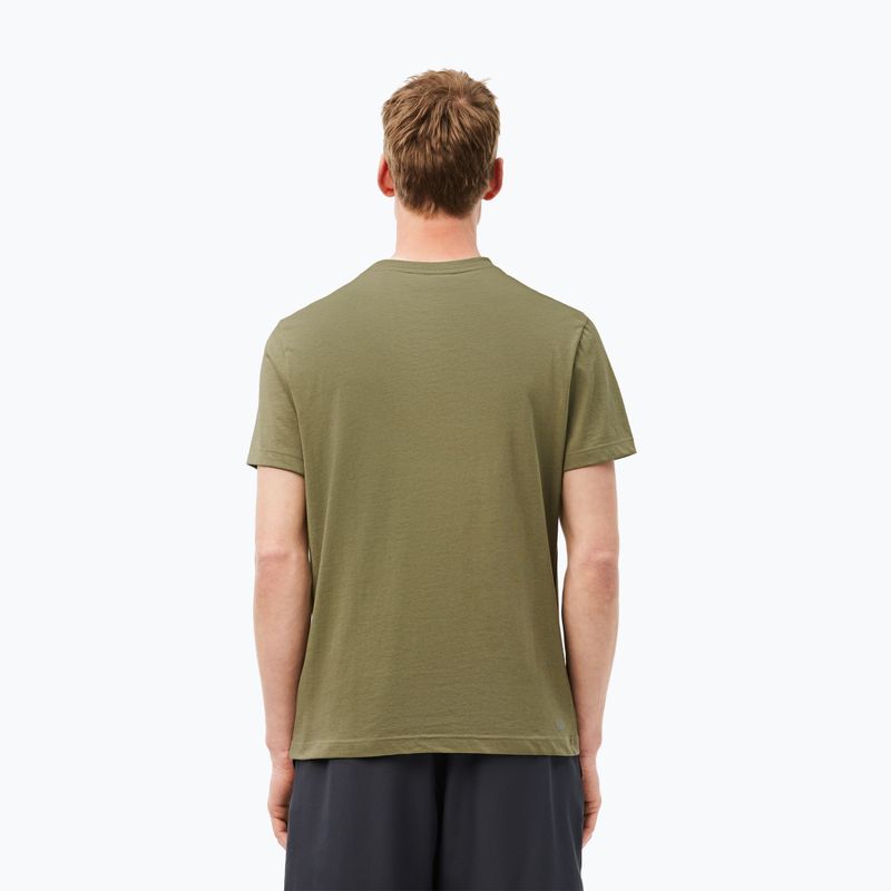 Maglietta Lacoste uomo TH2042 cachi/nero 2