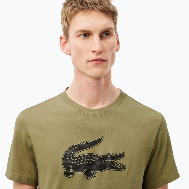 Maglietta Lacoste uomo TH2042 cachi/nero 3