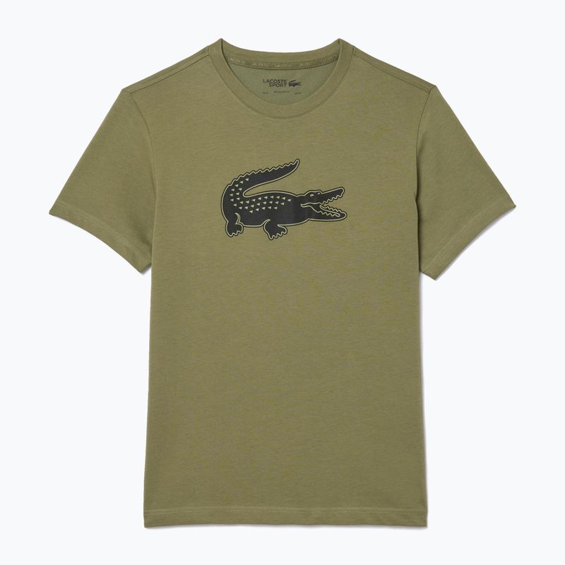 Maglietta Lacoste uomo TH2042 cachi/nero 4