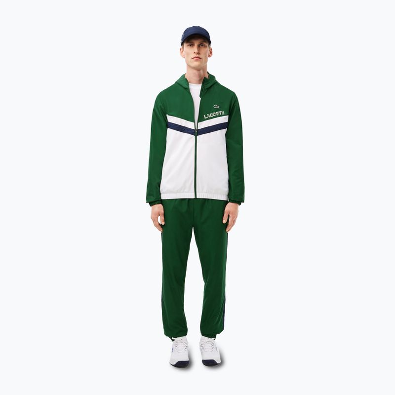 Tuta Lacoste uomo WH4241 verde/bianco/blu scuro 4