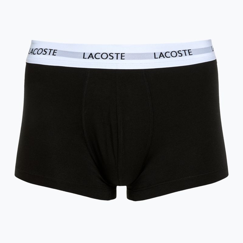 Lacoste boxer uomo 5H5150 3 paia nero/bianco/argento chine 4