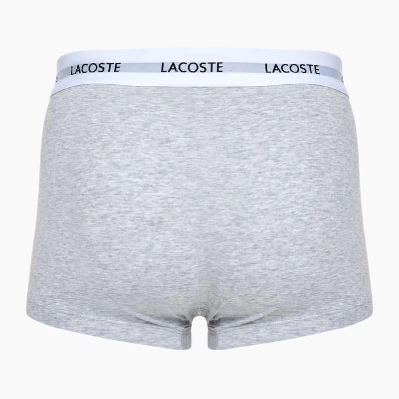 Lacoste boxer uomo 5H5150 3 paia nero/bianco/argento chine 5