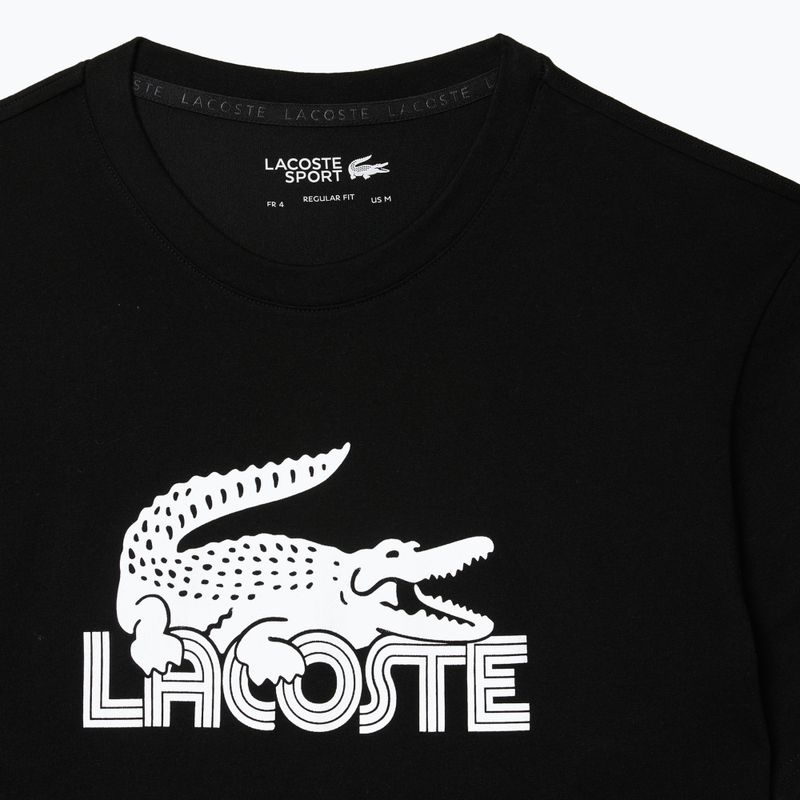 Maglietta Lacoste da uomo TH2508 nero/bianco 6