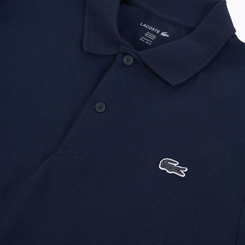 Longsleeve Polo da uomo Lacoste DH5523 navy blue 3