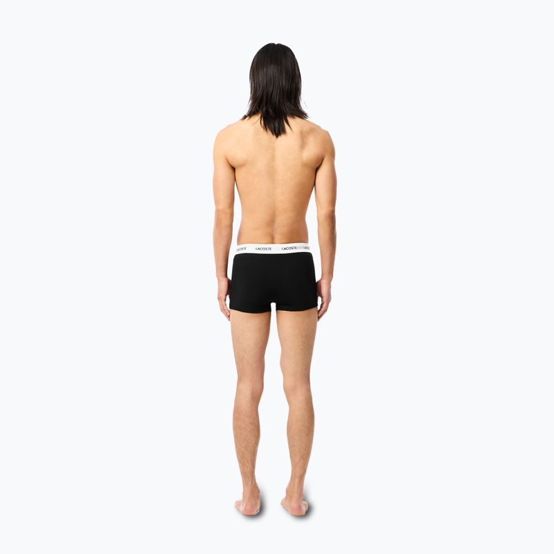 Lacoste boxer uomo 5H5150 3 paia nero/bianco/argento chine 6