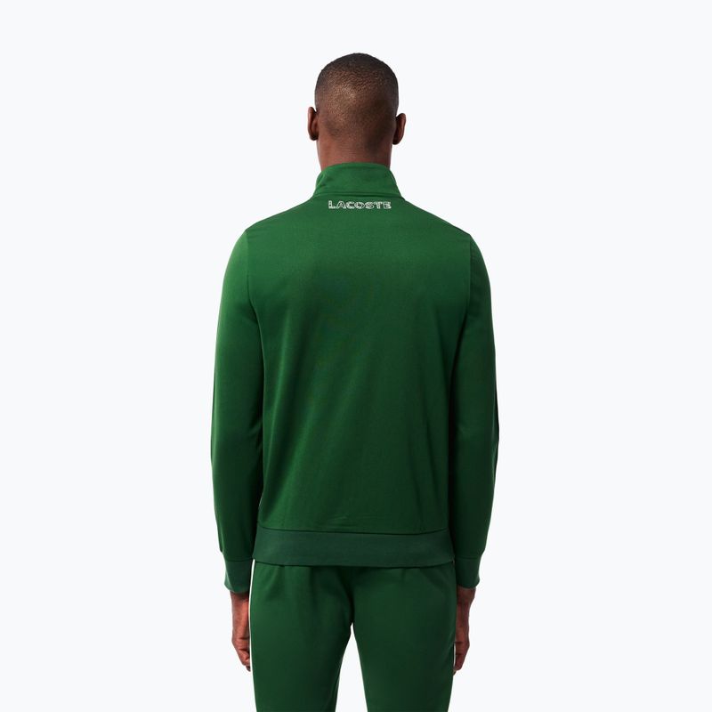 Felpa Lacoste SH2646 uomo verde / bianco / blu navy 3